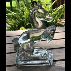 Vintage Glass Horse Figure